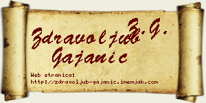 Zdravoljub Gajanić vizit kartica